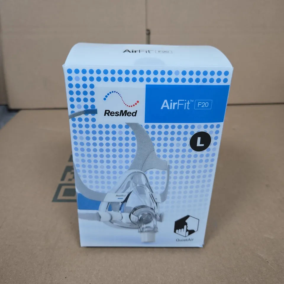 RESMED AIRFIT F20 CPAP MASK – LARGE, BOXED
