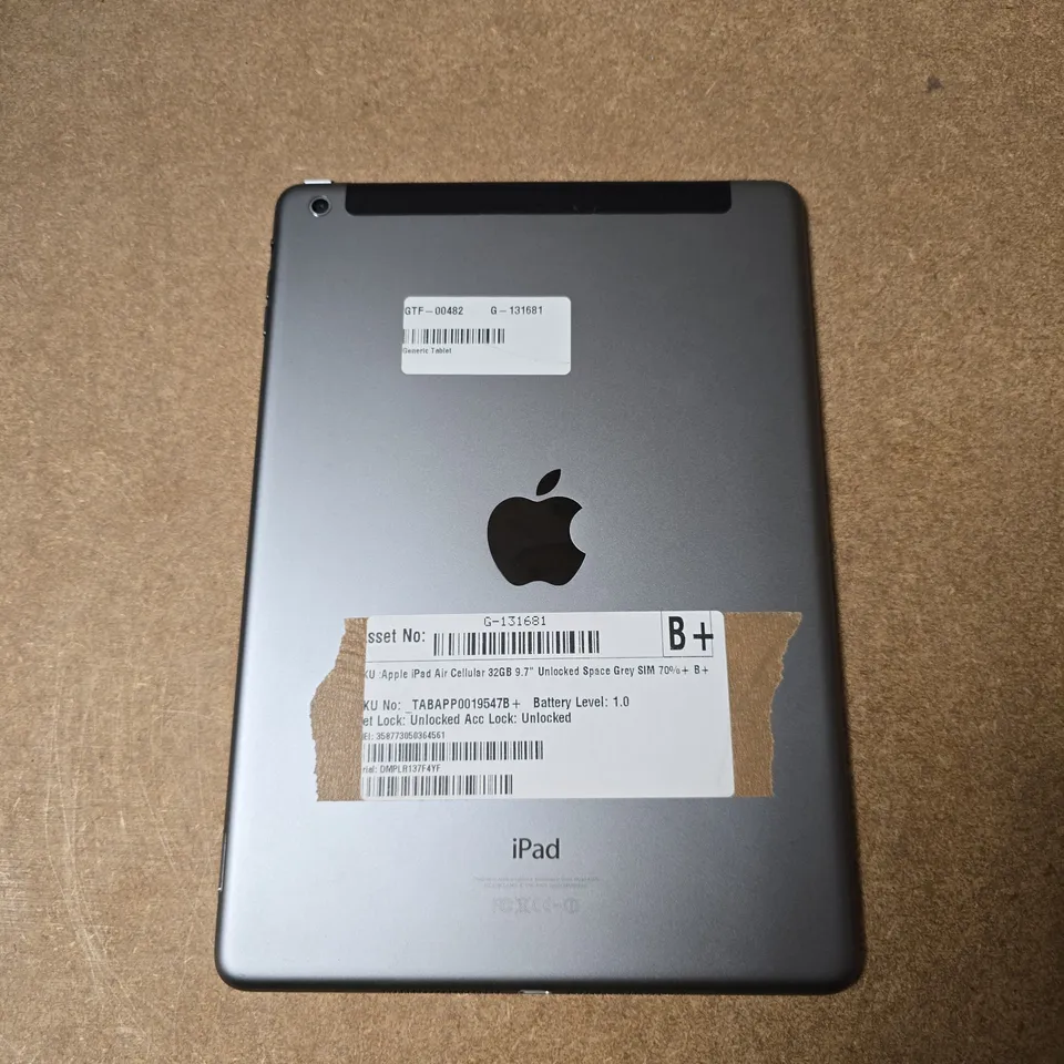 APPLE IPAD AIR TABLET - A1475