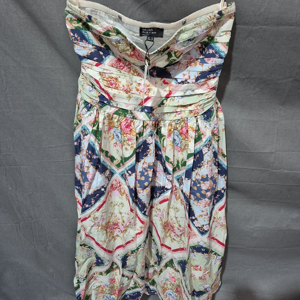 NOBODY'S CHILD PETITE FLORAL MIDI DRESS – UK 6