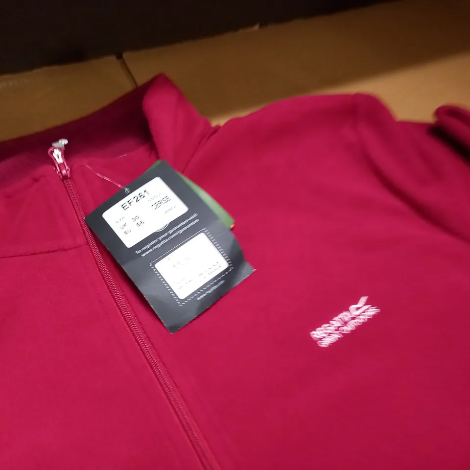 REGATTA DARK CERISE HALF ZIP FLEECE - UK 20