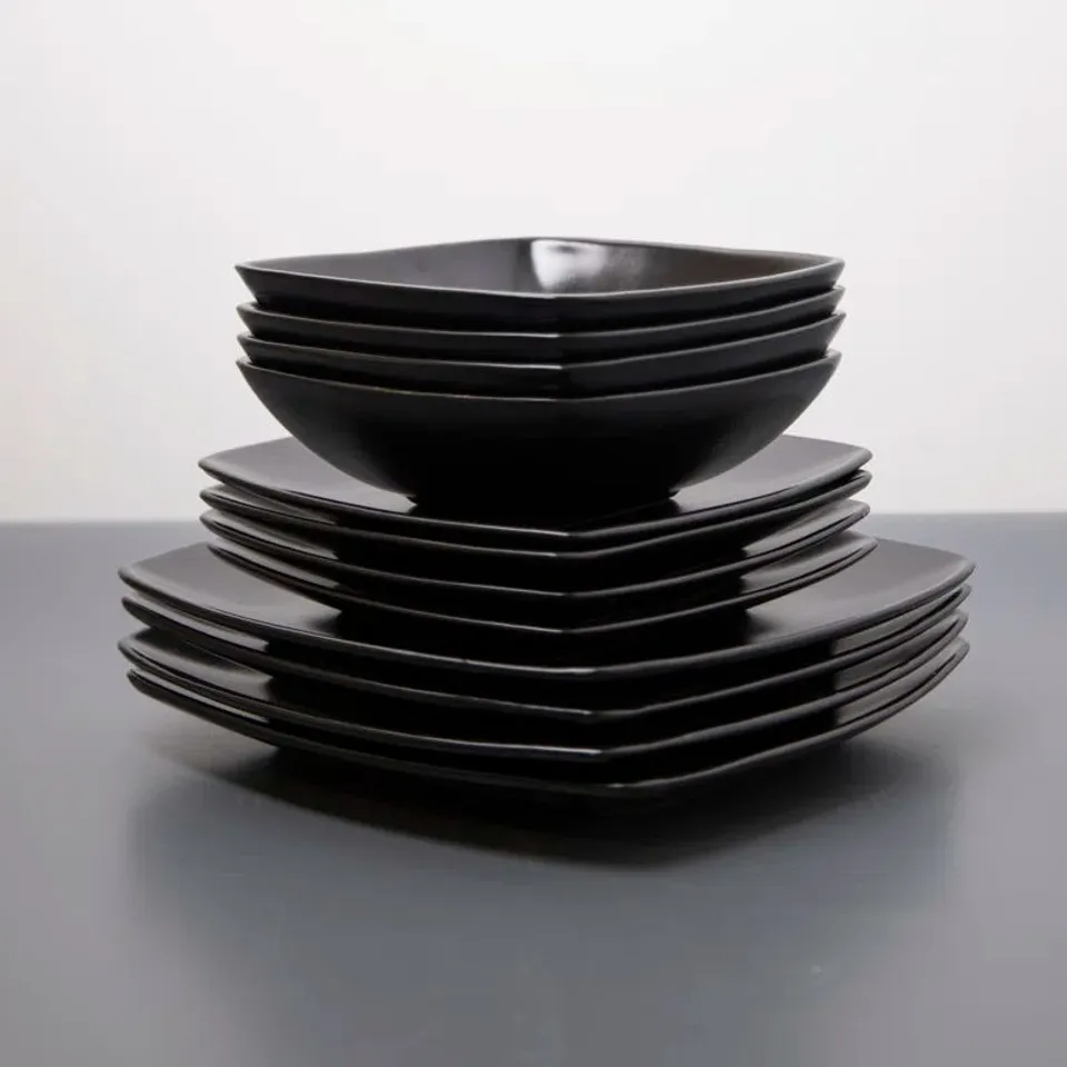 BOXED 12 PIECE DINNERWARE SET, SERVICE FOR 4 (1 BOX)