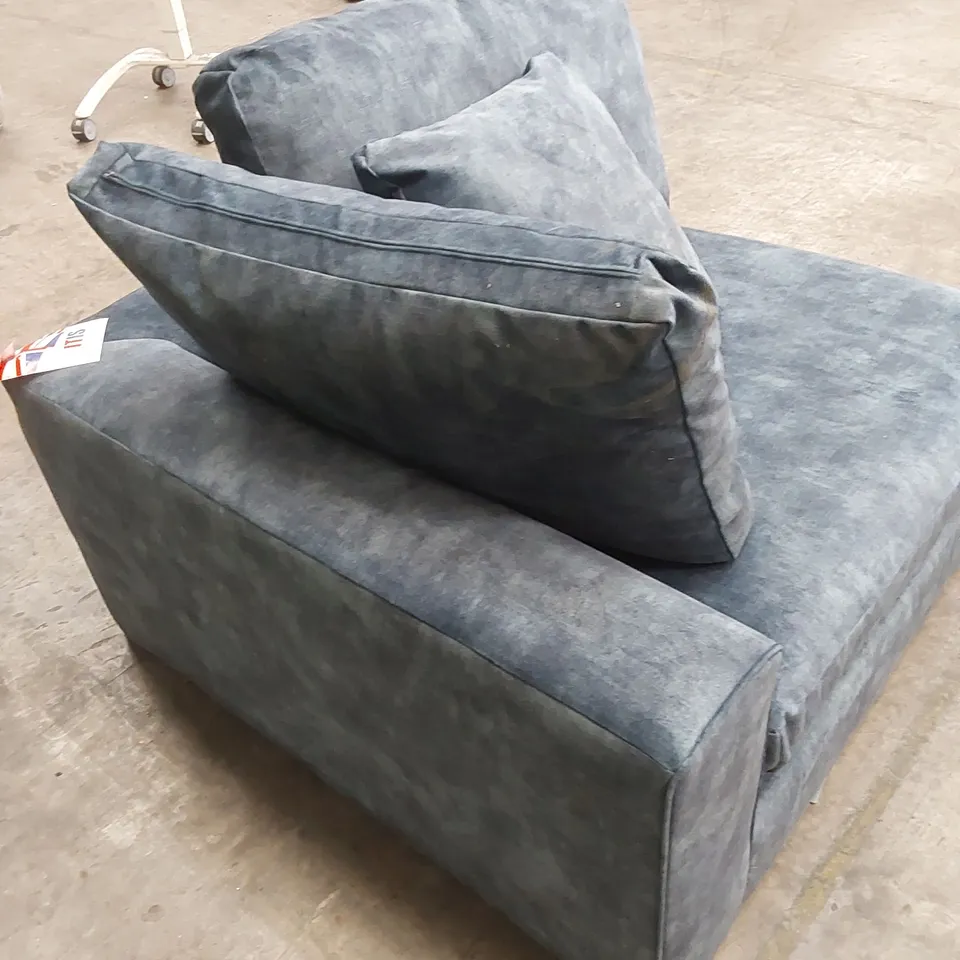 DESIGNER EDEN MODULAR LANA CORNER SOFA PART IN NAVY - INCOMPLETE SOFA PIECE