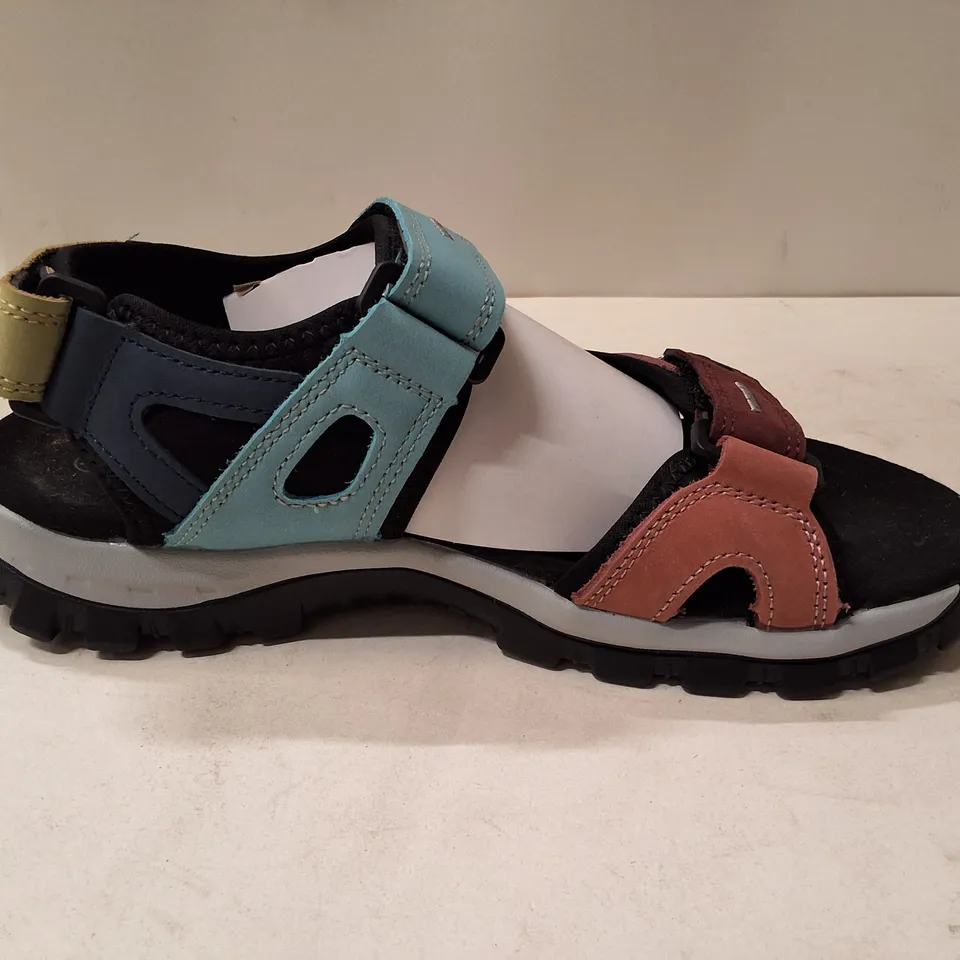 JOSEF SEIBEL SANDALS – UK 7 (EU 40) MULTICOLOUR LEATHER STRAPS