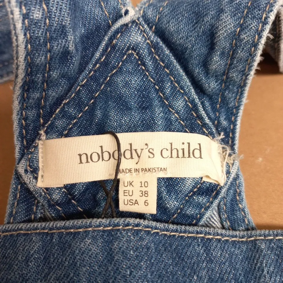 NOBODYS CHILD DENIM DUNGAREES / OVERALLS – UK 10 (EU 38, US 6)