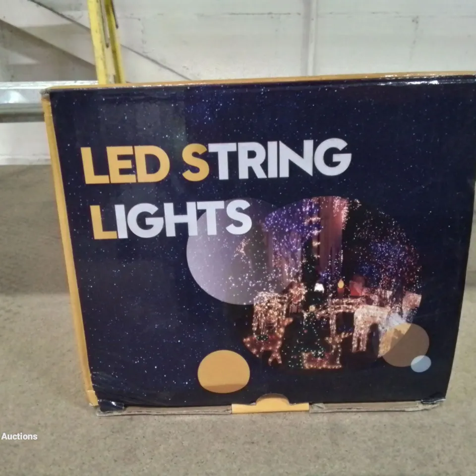 A BOX OF LED STRING LIGHTS 