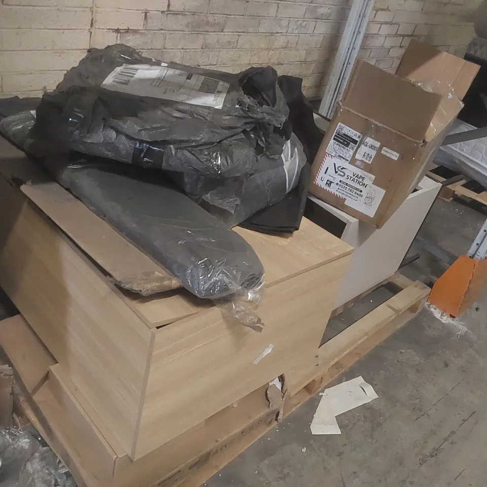 PALLET CONTAINING A LARGE QUANTITY OF ASSORTED FURNITURE PARTS ECT