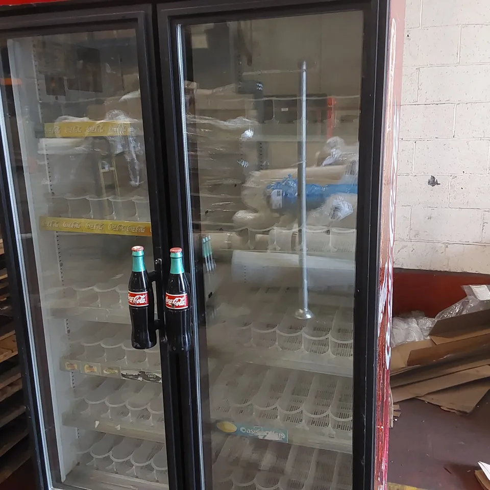 TRUE JDM-35 COMMERCIAL COCA-COLA BRANDED DRINKS DISPLAY FRIDGE