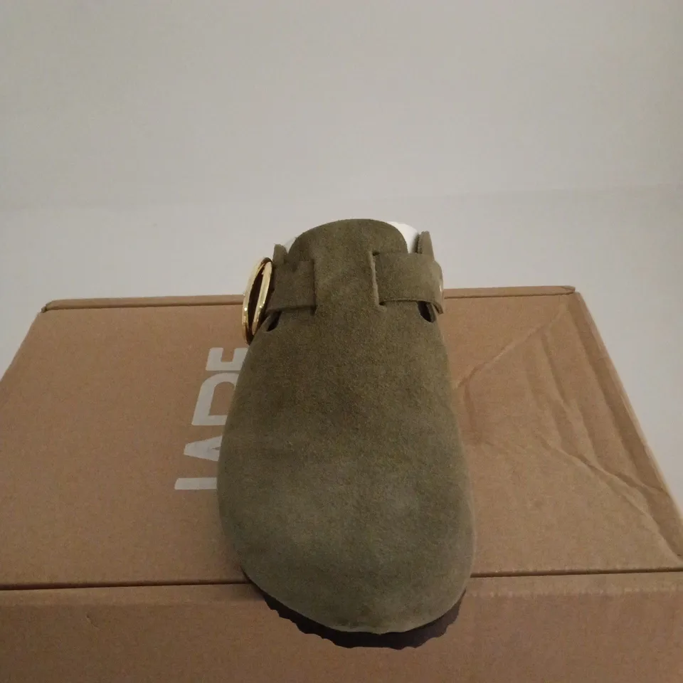LAREDOUTE COLLECTIONS KHAKI MULES EU 38 BOXED