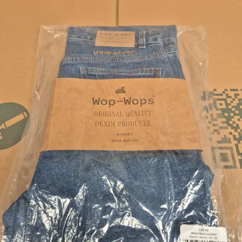 WOP-WOPS MESSA BOOT CUT JEANS β WASHED DENIM, 32W X 32L