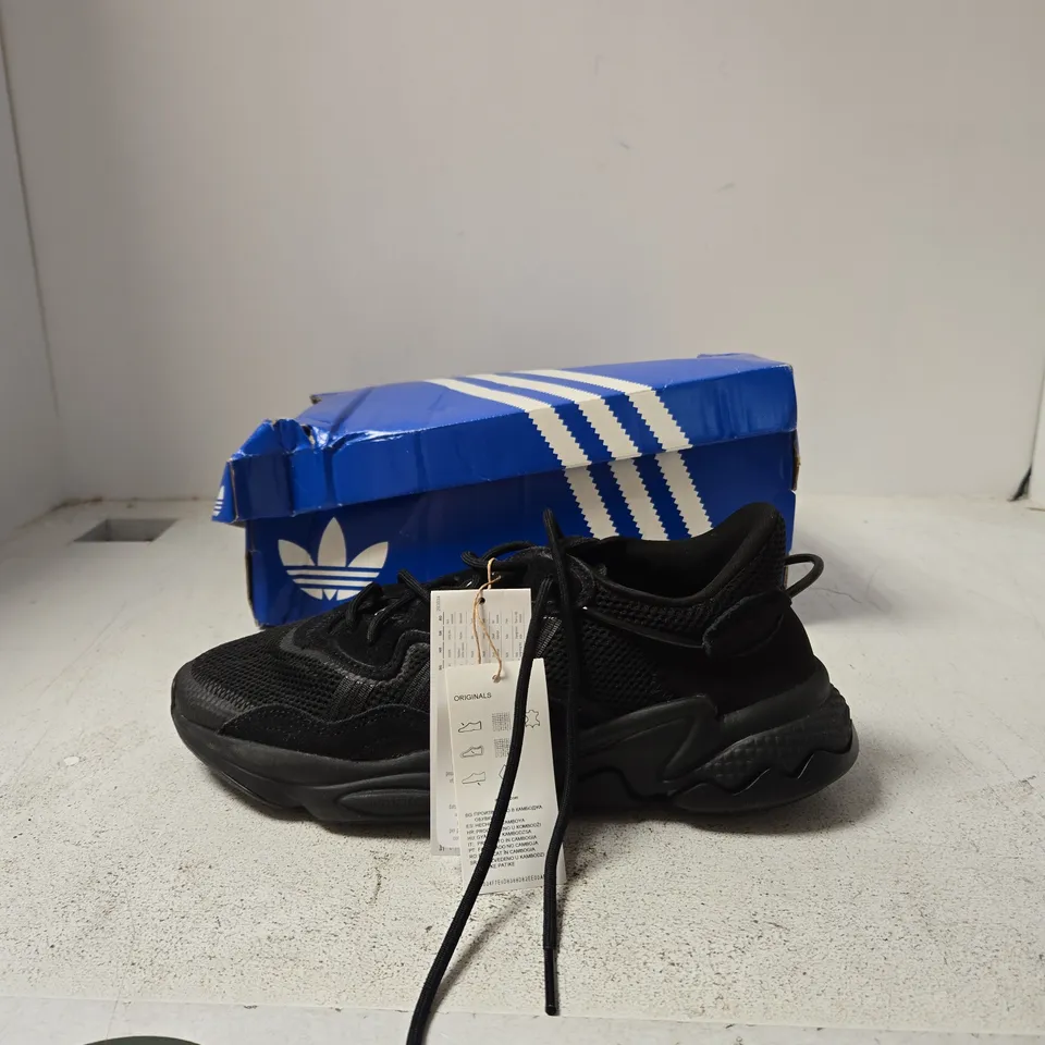 ADIDAS OZWEEGO SNEAKERS – BLACK, UK 8 (US 8.5)