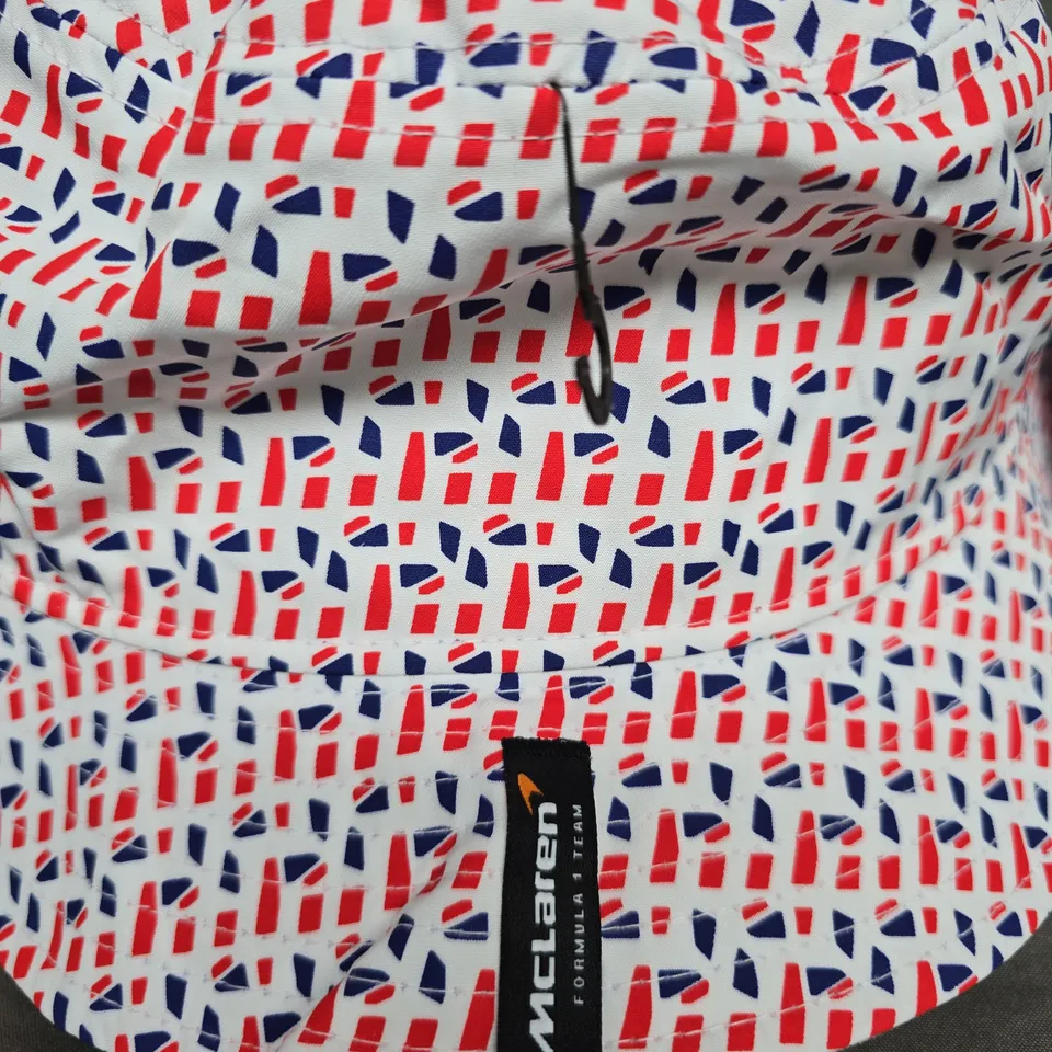 NEW ERA MCLAREN F1 TEAM BUCKET HAT – UK MEDIUM