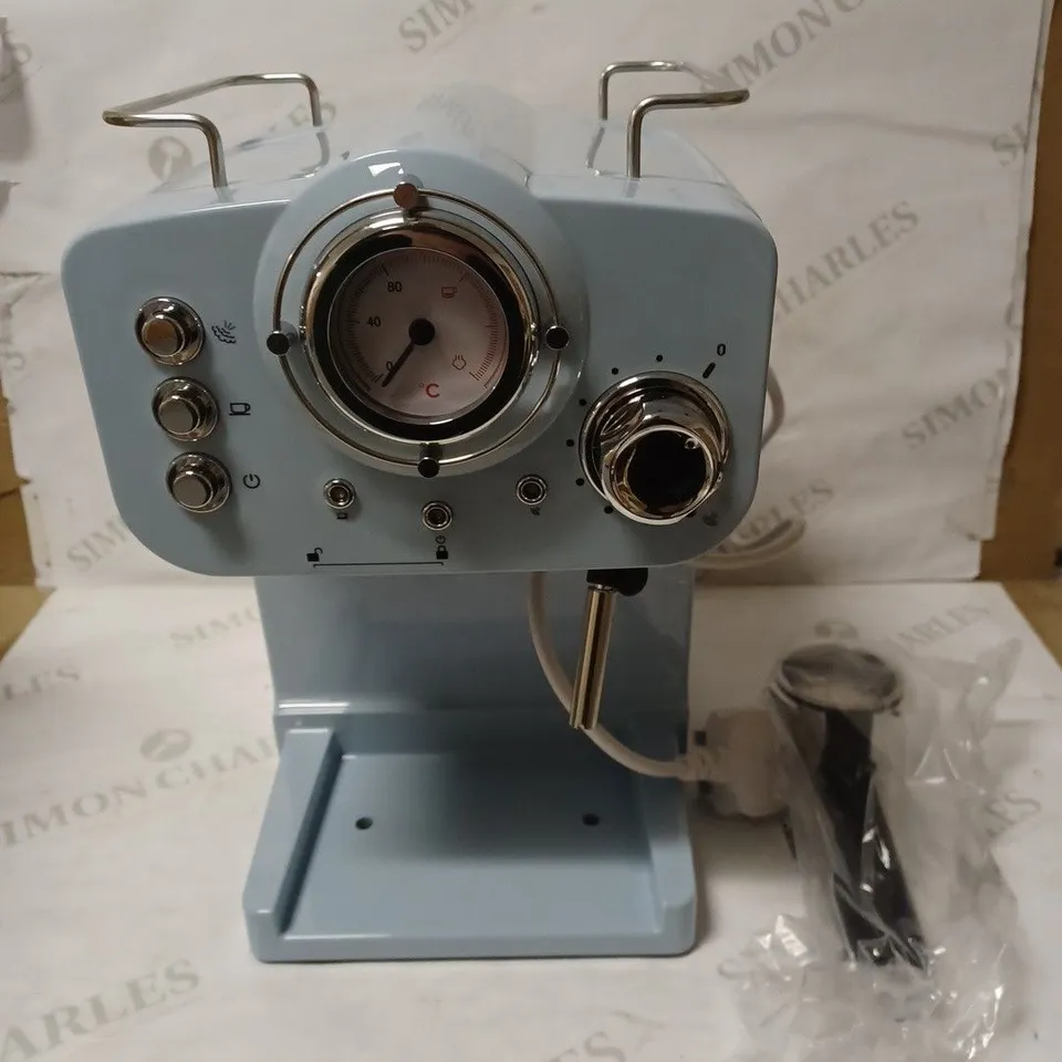 SWAN RETRO ESPRESSO COFFEE MACHINE - BLUE