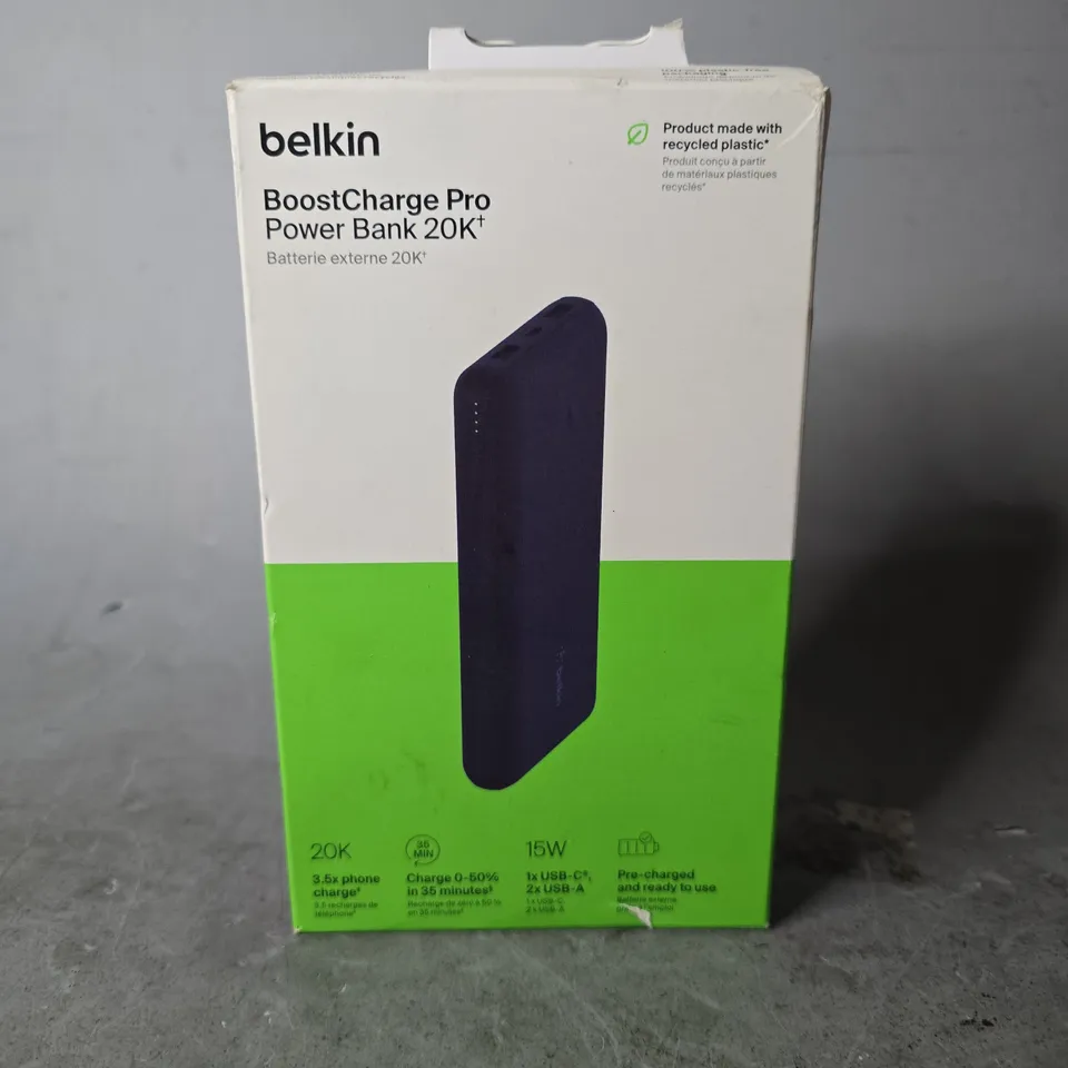 BOXED BELKIN BOOST CHARGE PRO POWER BANK 20K
