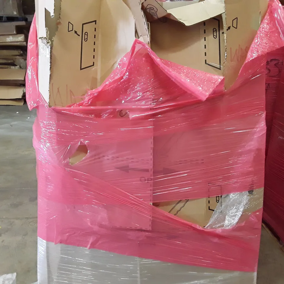 PALLET TO CONTAIN AN ASSORTMENT OF HOUSEHOLD ITEMS TO INCLUDE ADVENT CALENDAR, SHELVES, BAGS AND CAMERA LENS BAGS ECT