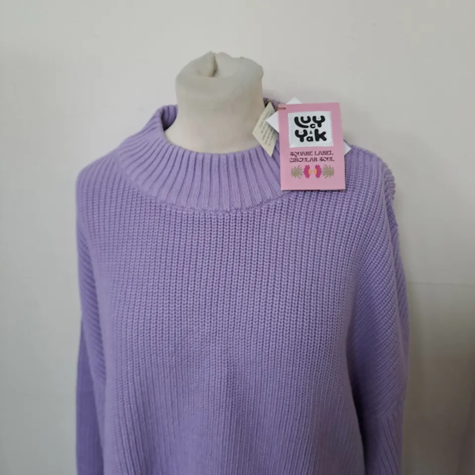 LUCY AND YAK ALBA OVERSIZED JUMPER SIZE L