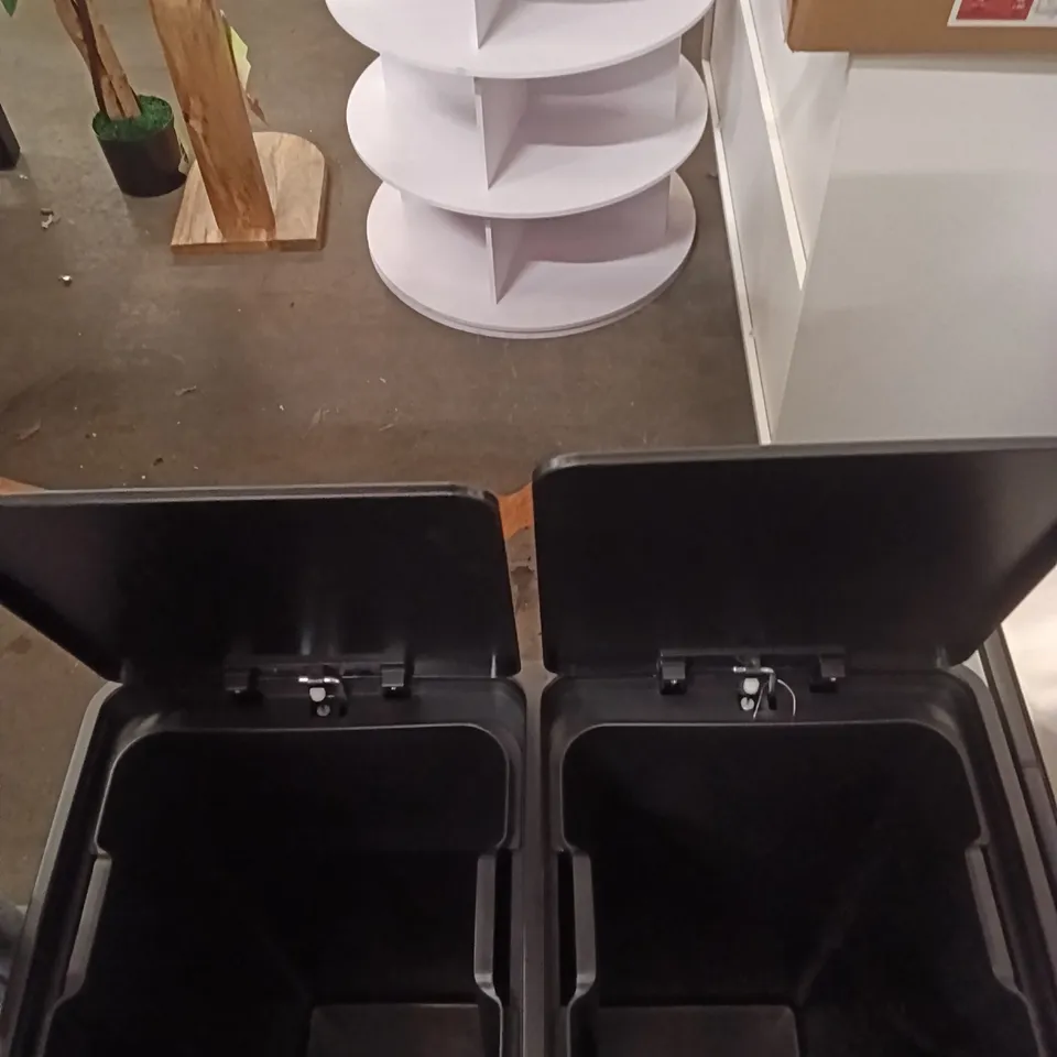 SONGMICS TRASH CAM & RECYCLING - 60L - BLACK