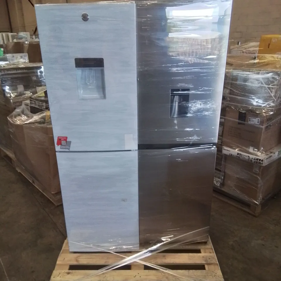 HISENSE RB327N4WC1 55CM FREESTANDING 5050 FRIDGE AND HOOVER HOCT3L517FWK LOW FROST COMBI 55CM FRIDGE FREEZER - WHITE - UNPROCESSED RAW RETURNS