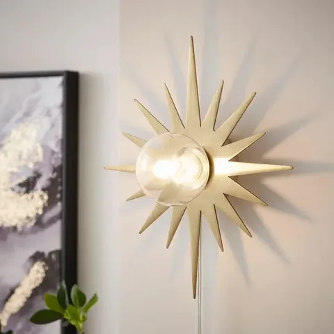 BOXED CELESTIAL STAR PLUG IN WALL LIGHT