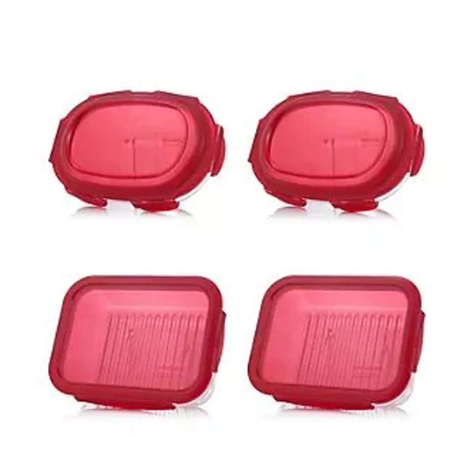 LOCK AND LOCK SET OF 4 MULTI PACK GLASS CONTAINERS