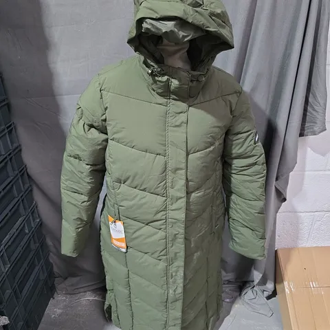 REGATTA ELORIA COAT IN DARK KHAKI - UK 12