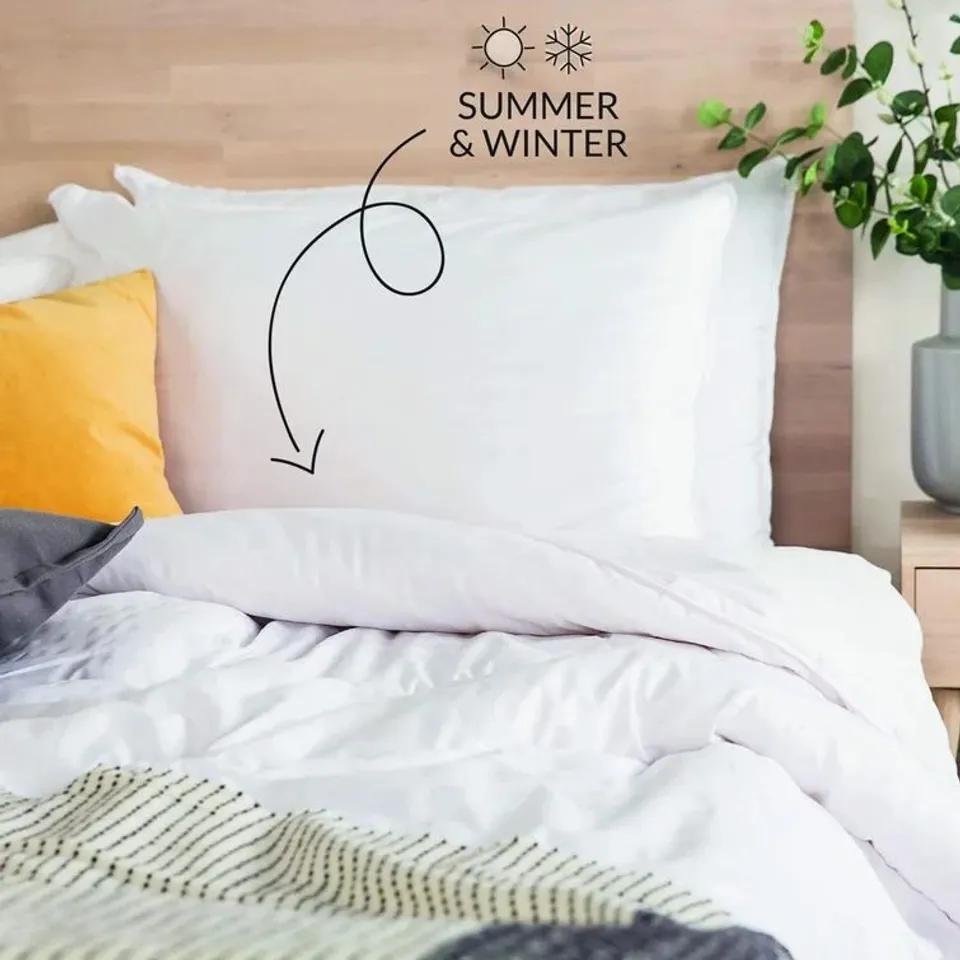 SCANDINAVIAN 100% HOLLOWFIBRE 4.5 TOG DUVET SIZE