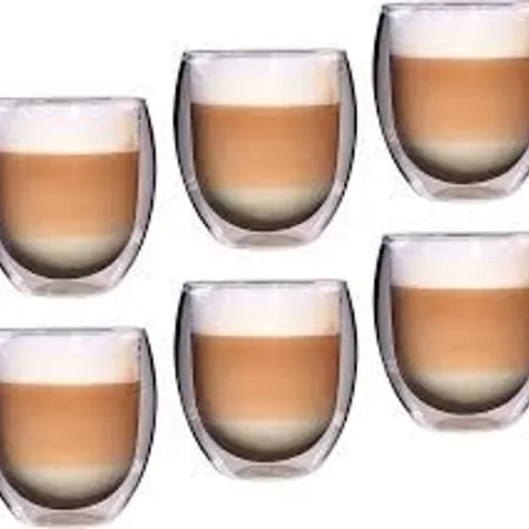 BOXED KLARSTEIN FEELINO RONDO 6 X 400ML DOUBLE WALL GLASSES