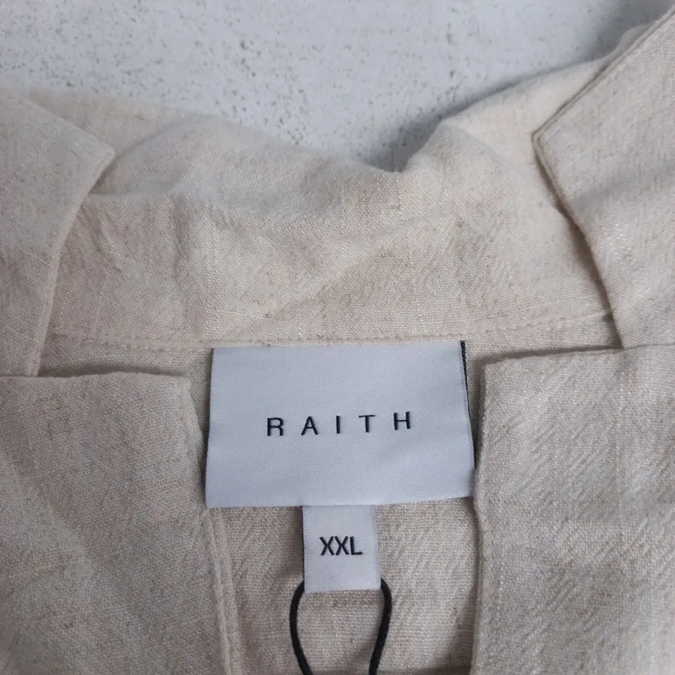 RAITH CAMI LINEN SHIRT – OATMEAL, XXL (UK SIZE XXL)