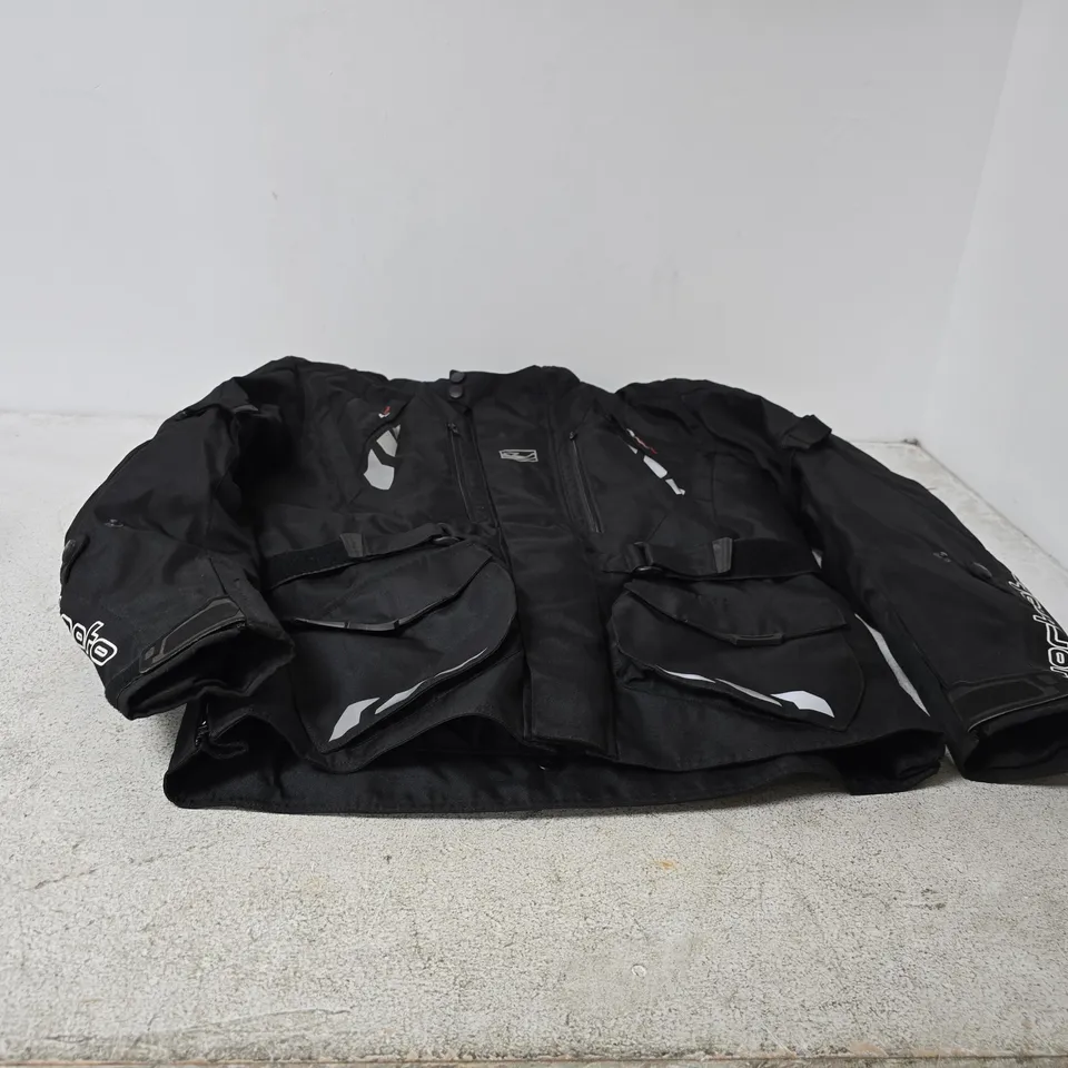 YORKMOTO MOTORCYCLE JACKET – BLACK, MEN'S, UK L