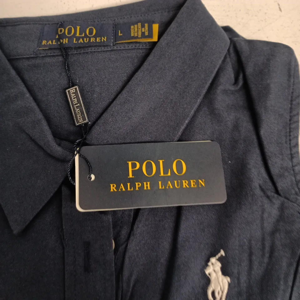 POLO RALPH LAUREN POLO SHIRT – NAVY – SIZE L – MEN'S