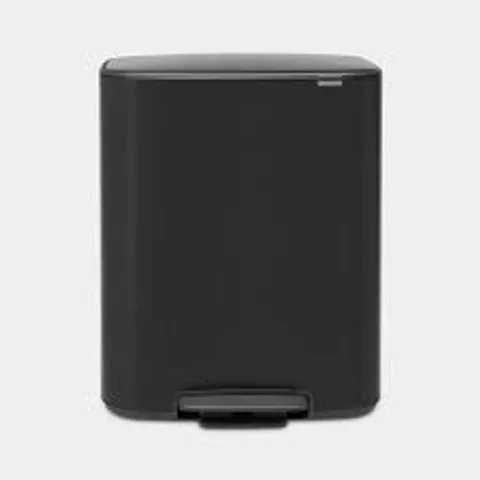 BOXED BRABANTIA BO 60-LITRE PEDAL BIN – BLACK