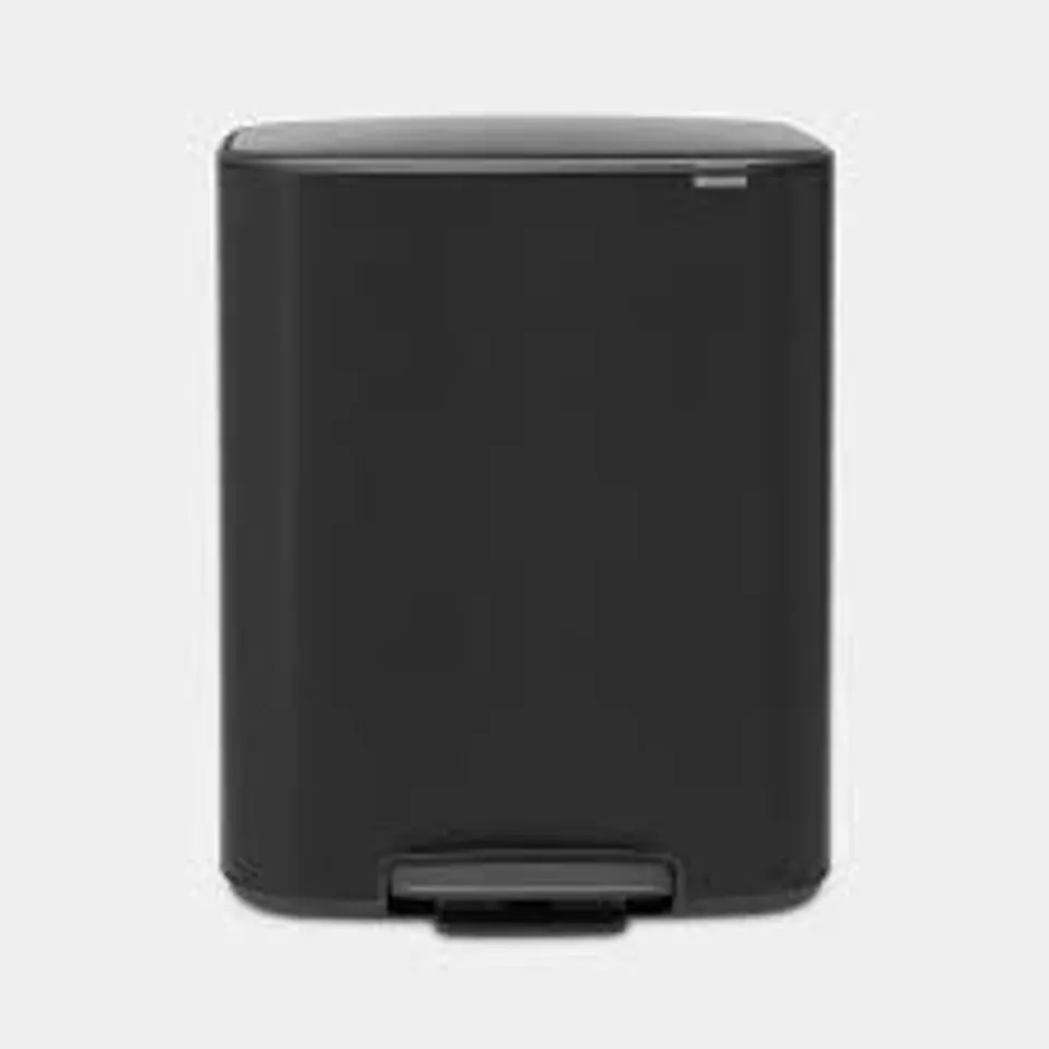 BOXED BRABANTIA BO 60-LITRE PEDAL BIN – BLACK  RRP £200