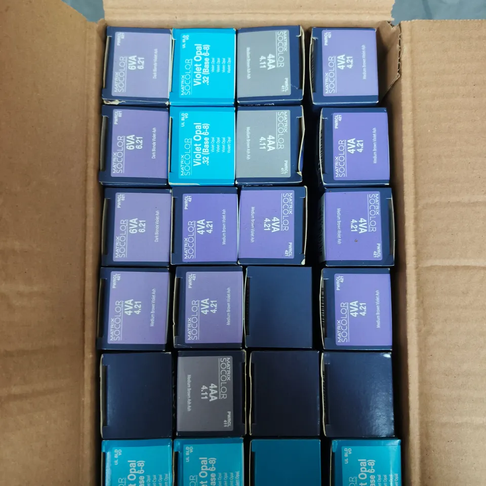 APPROXIMATELY 20 ASSORTED MATRIX SO COLOUR BEAUTY HAIR COLOURS 