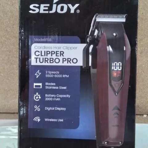 BOXED SEJOY ELECTRIC CLIPPER TURBO PRO