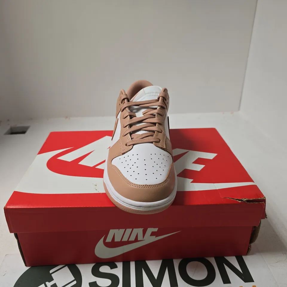 NIKE DUNK LOW WHITE/ROSE WHISPER SIZE 8.5 BOXED