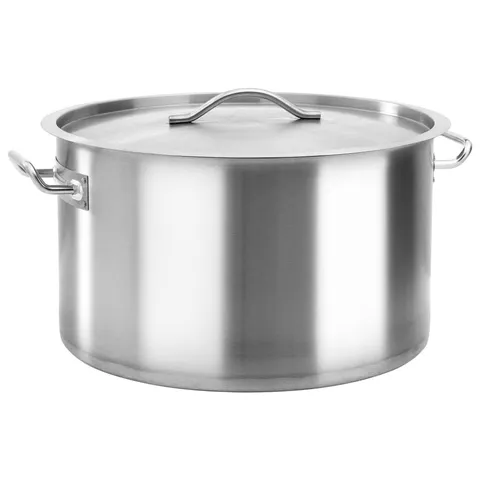 BOXED VIDAXL STOCK POT 44 L 45X28 CM STAINLESS STEEL