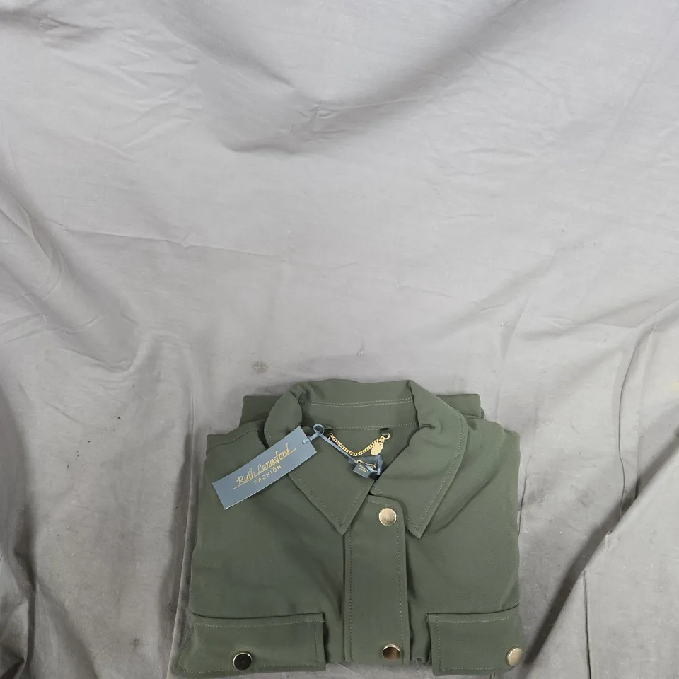 RALPH LAUREN WOMEN'S OLIVE GREEN JACKET – UK 16 (US 12) – MADE IN CHINA