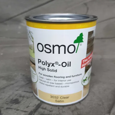 OSMO POLYX-OIL HIGH SOLID – 3032 CLEAR SATIN WOOD FINISH - 0.75L