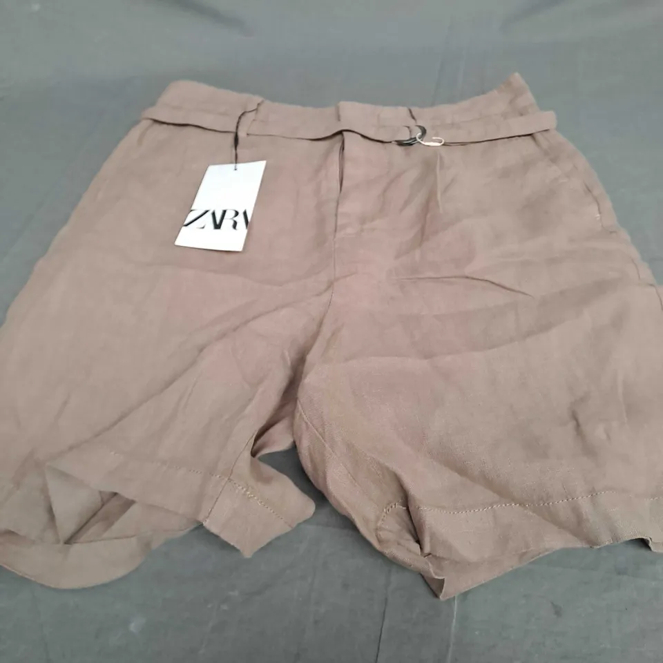 ZARA BROWN SHORTS - SMALL
