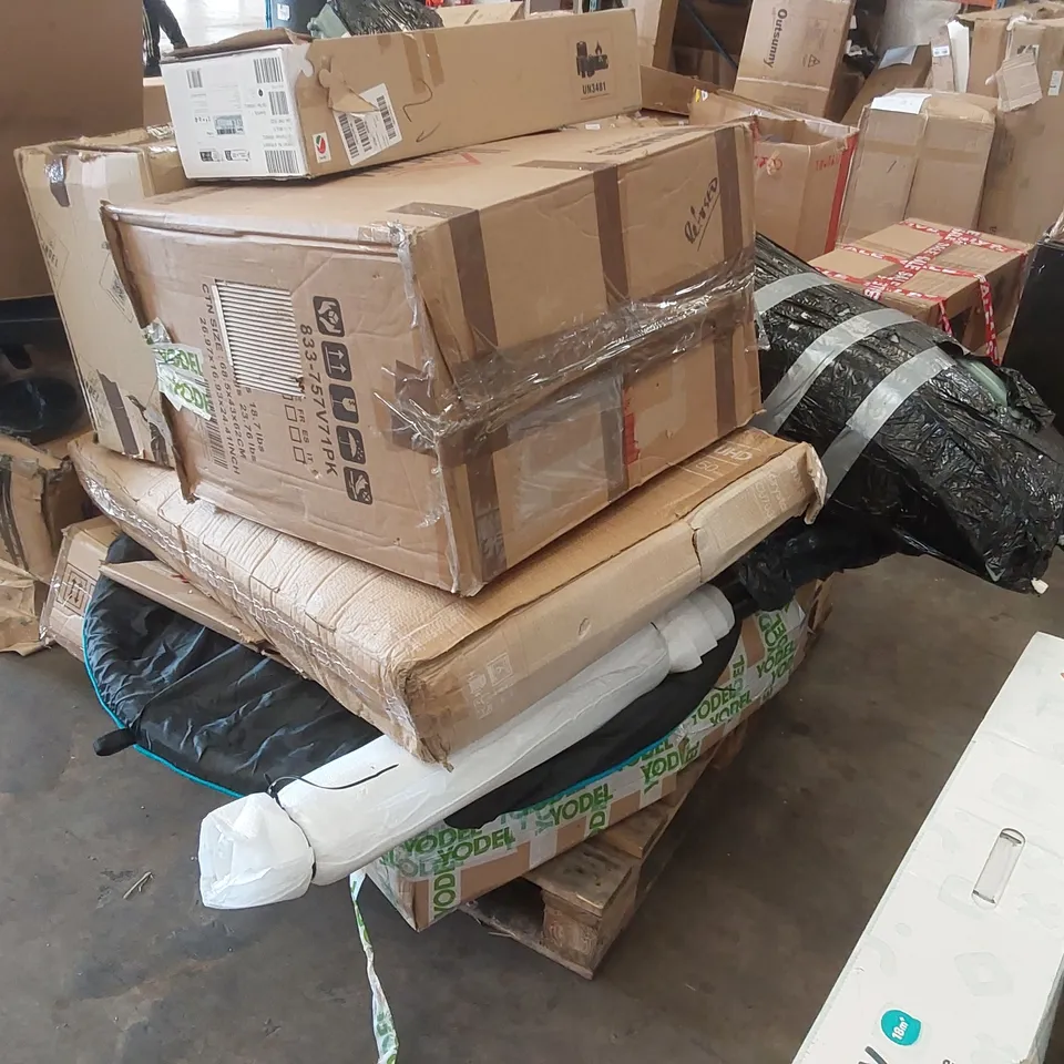PALLET CONTAINING A LARGE ASSORTMENT OF CONSUMER PRODUCT PARTS ECT