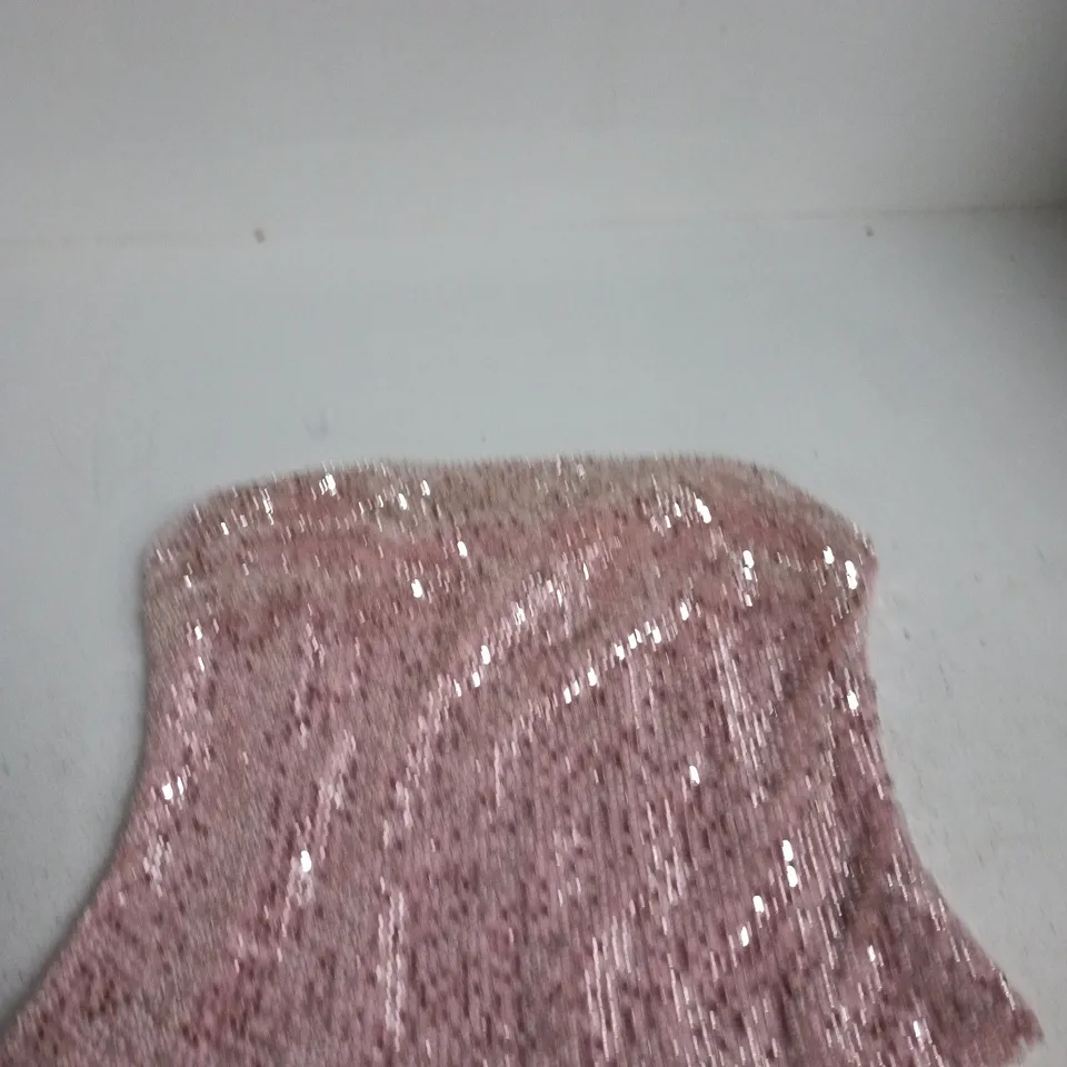 ZARA UK XL PINK SEQUIN TOP – WOMEN'S CLOTHING
