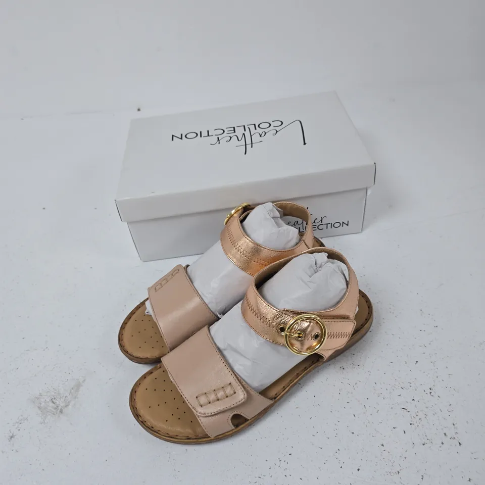 NATASHA LEATHER COLLECTION PINK SANDALS – UK 7