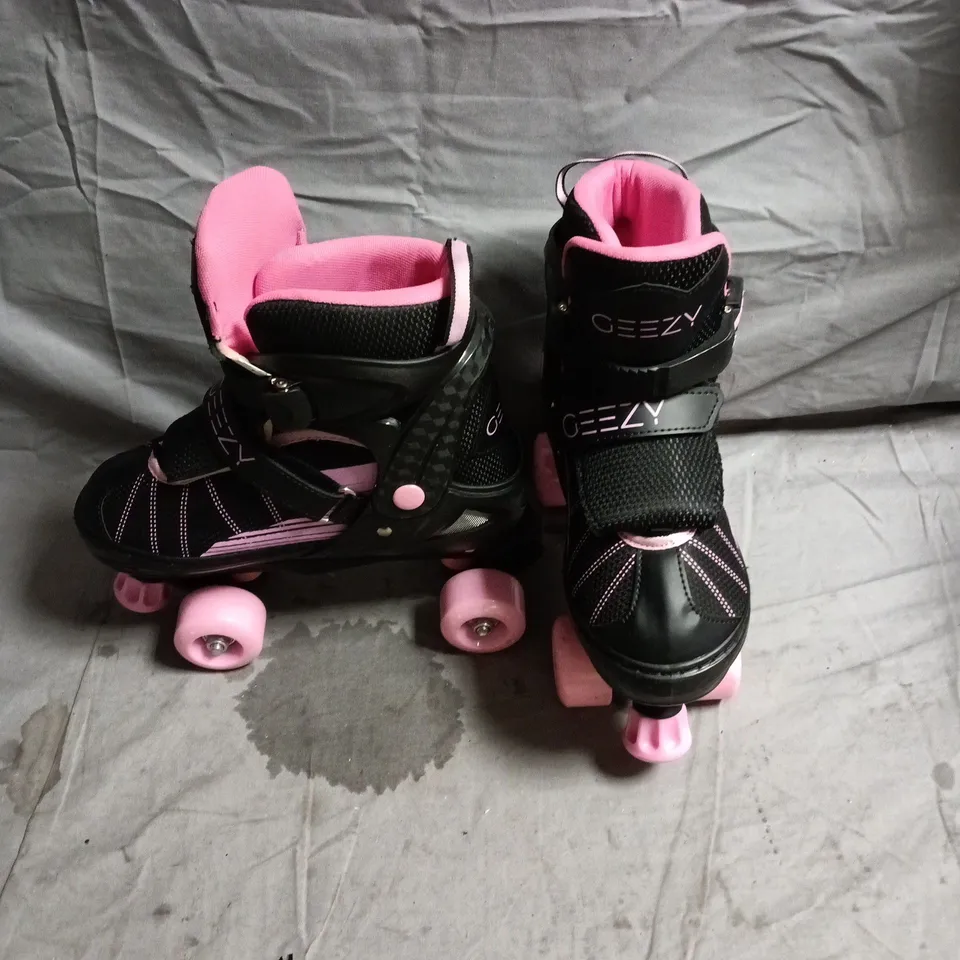 GEEZY KIDS INLINE SKATES – BLACK & PINK SIZE EU 39 - 42, UK 6 - 8