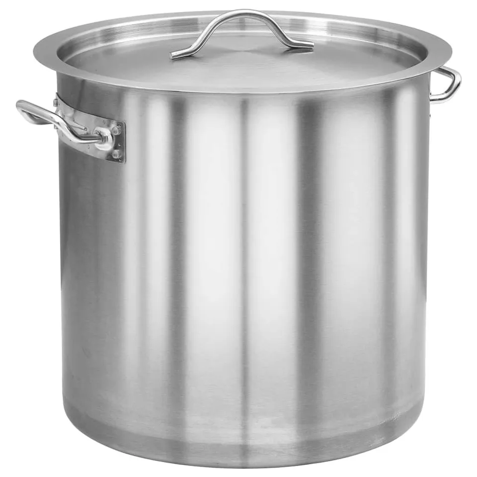 BOXED VIDAXL STOCK POT 35 L 36X36 CM STAINLESS STEEL