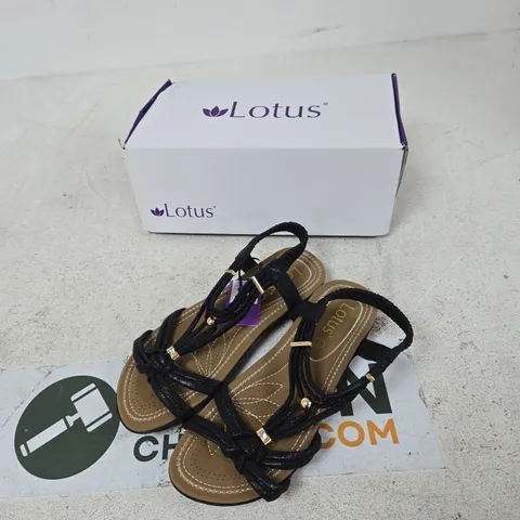 LOTUS DOMENICA ULP300 BLACK SANDALS β UK 6 (WOMEN)