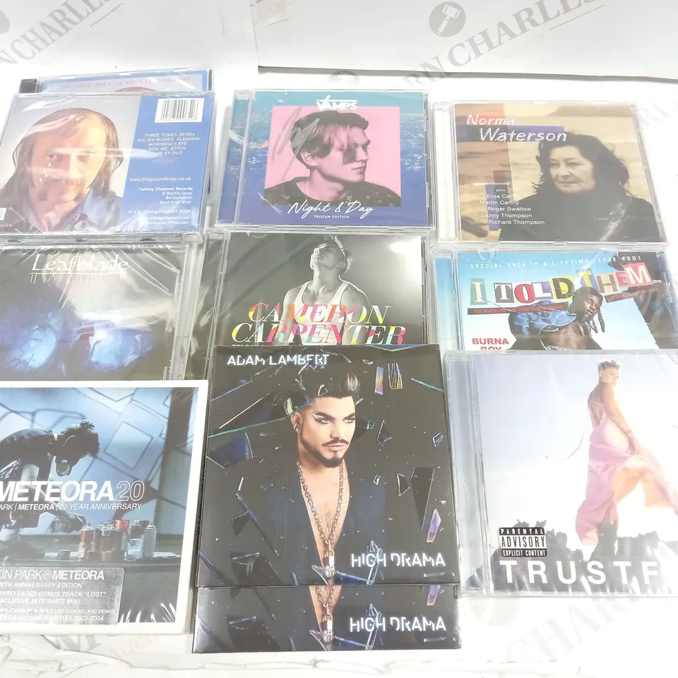 LOT OF ASSORTED MUSIC CDS TO INCLUDE LINKIN PARK METEORA 20 AND PINK TRUSTFALL