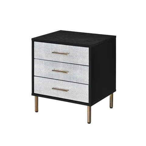 BOXED HAYTI MANUFACTURED WOOD BEDSIDE TABLE (1 BOX)
