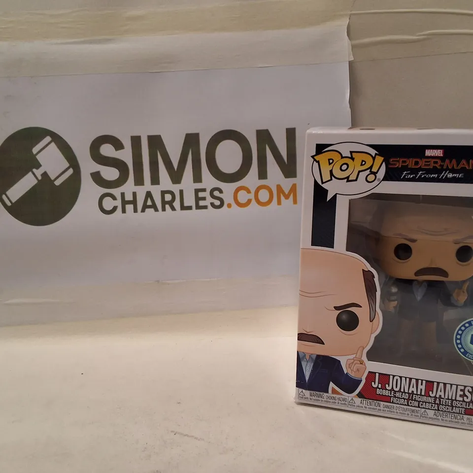 FUNKO POP! MARVEL SPIDER-MAN: FAR FROM HOME J. JONAH JAMESON BOBBLE-HEAD – BOXED FIGURE