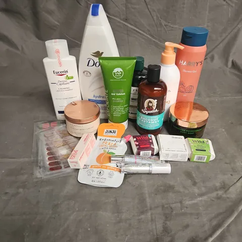 APPROXIMATELY 20 ASSORTED HEALTH & BEAUTY PRODUCTS TO INCLUDE - AVA ESTELL SUMMER BODY CREAM - HARRY'S SHOWER GEL - MY LITTLE COCO EVERYTHING WASH - ETC