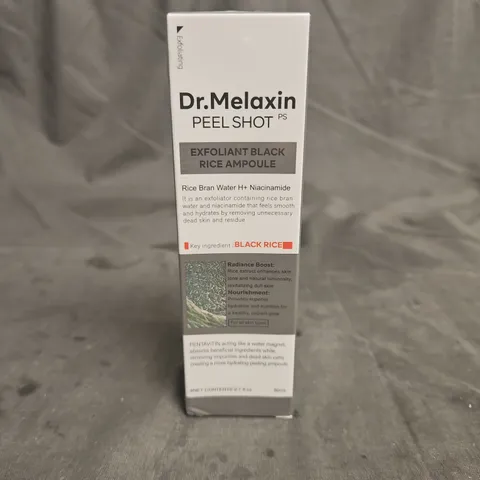 SEALED DR.MELAXIN PEEL SHOT EXFOLIANT BLACK RICE AMPOULE 80ML