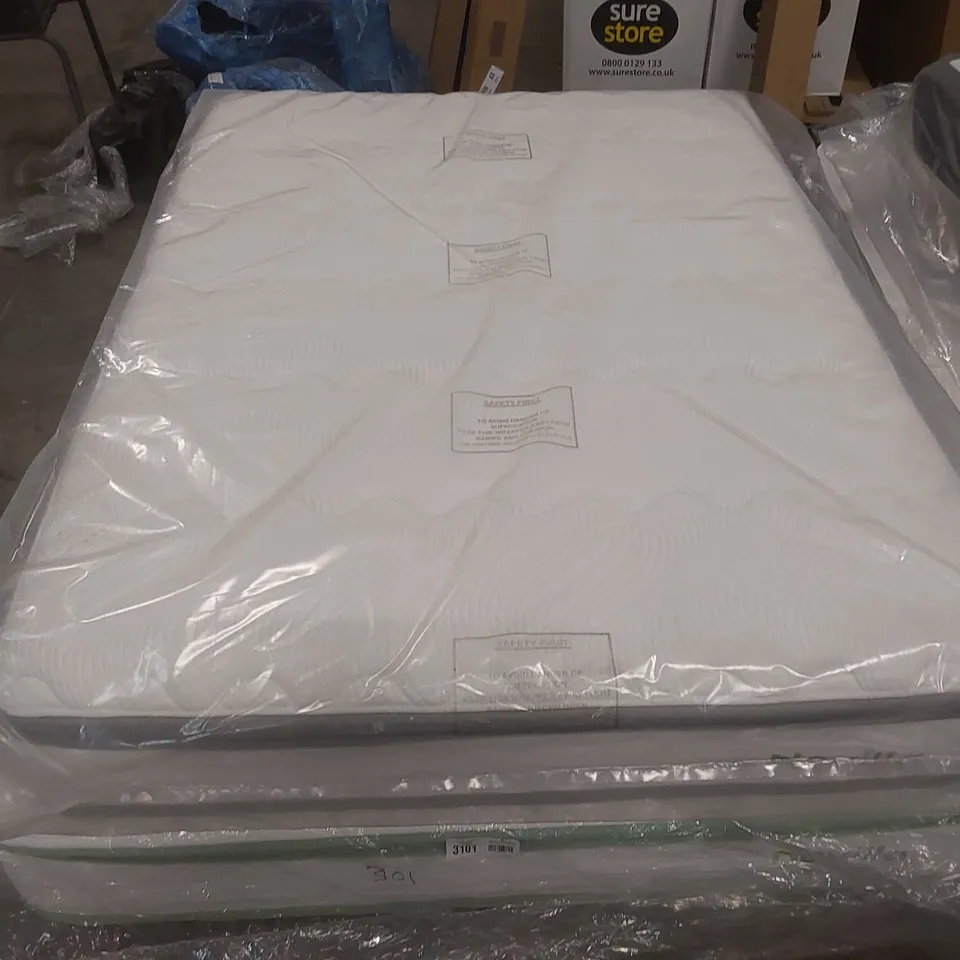 QUALITY BAGGED NOVILLA 25cm COOLING GEL MEMORY FOAM POCKET SPRUNG 4'6" DOUBLE MATTRESS 